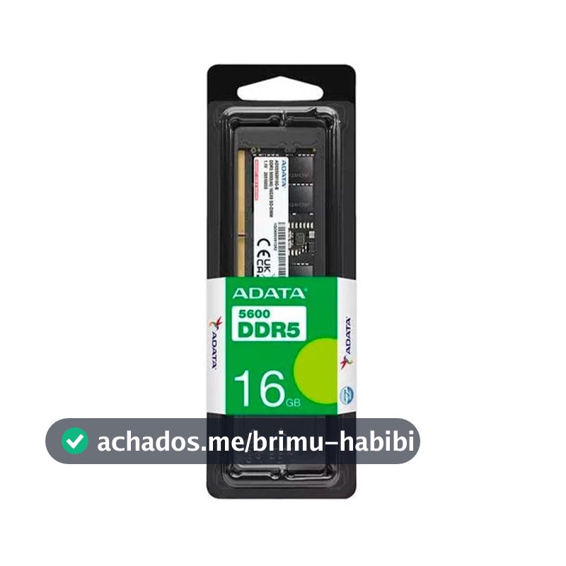 Memória Para Notebook Adata XPG, 16GB, 5600MHz, DDR5, CL46 - AD5S560016G-S