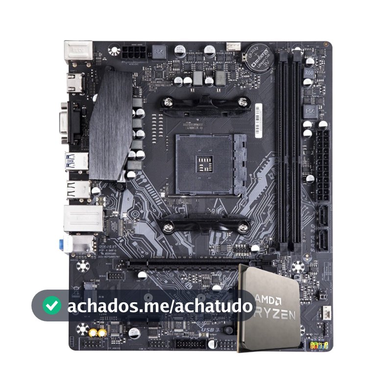 Kit Upgrade Ryzen 7 5700X + Placa-Mãe A520
