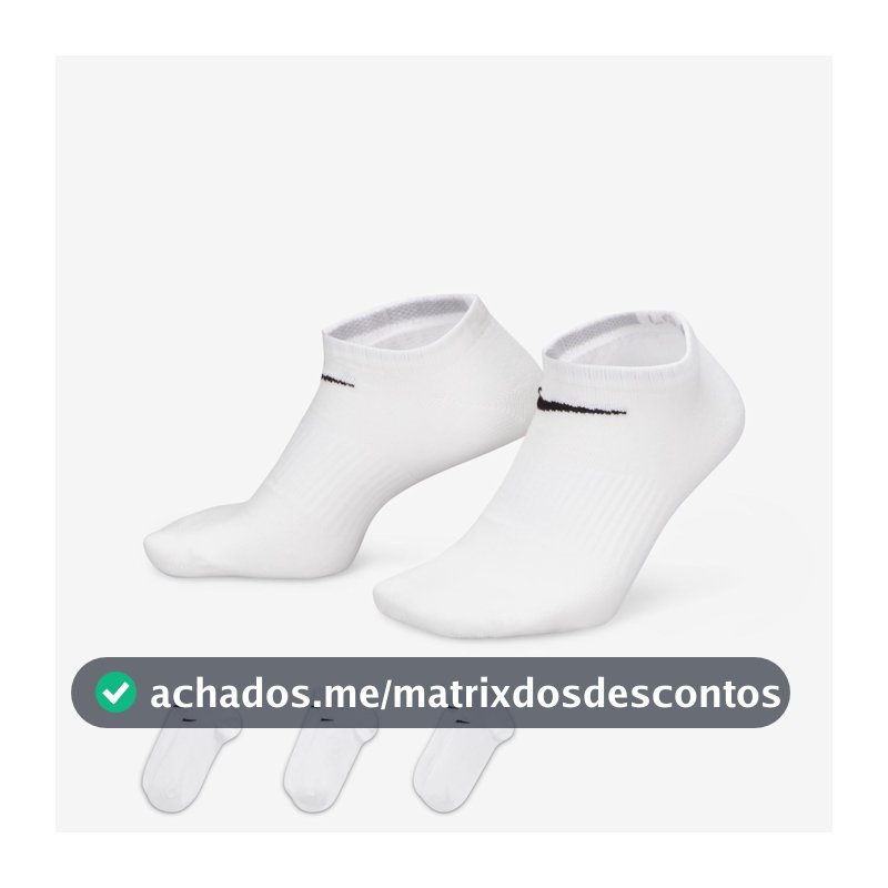 Meia Nike Performance Lightweight (3 Pares) Unissex