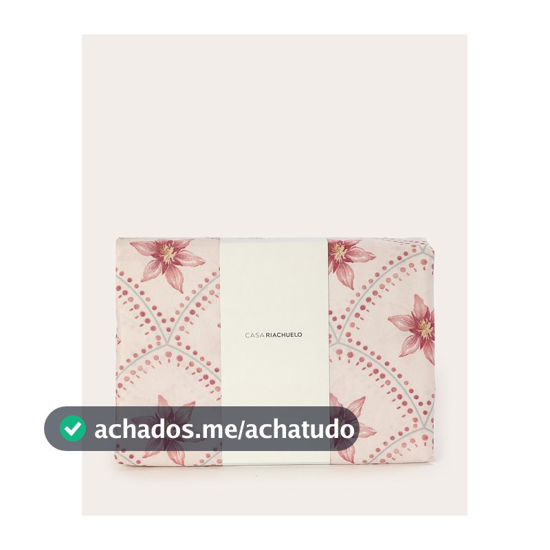 Jogo de cama microfibra Bete - QUEEN Rosa Claro