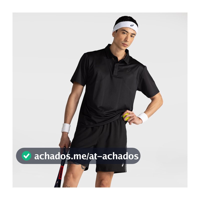 Camisa Polo Masculina ASICS Jacquard