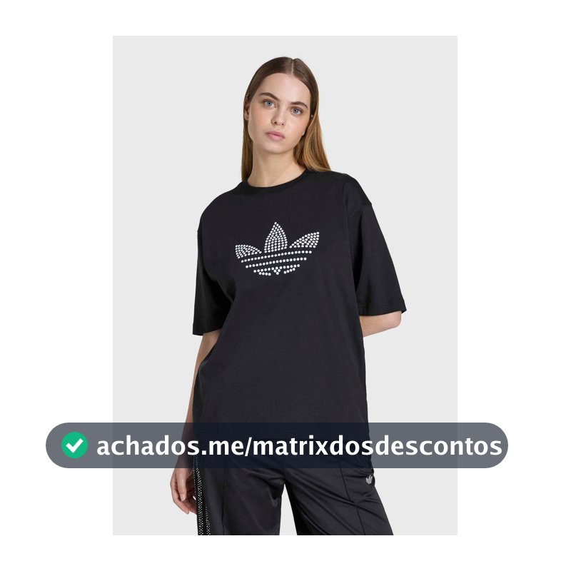 Camiseta Feminina Adidas Originals Pearl Preta