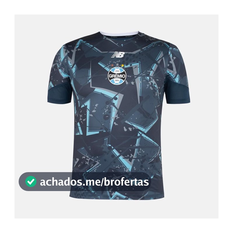 Camisa do Grêmio Pré Jogo 26/27 New Balance Masculina em Promoção