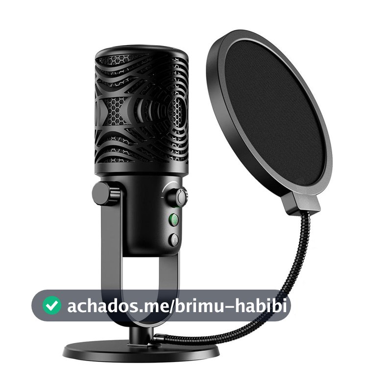 Microfone Condensador OneOdio FM1-T, Cardioide, Preto - FM1-T