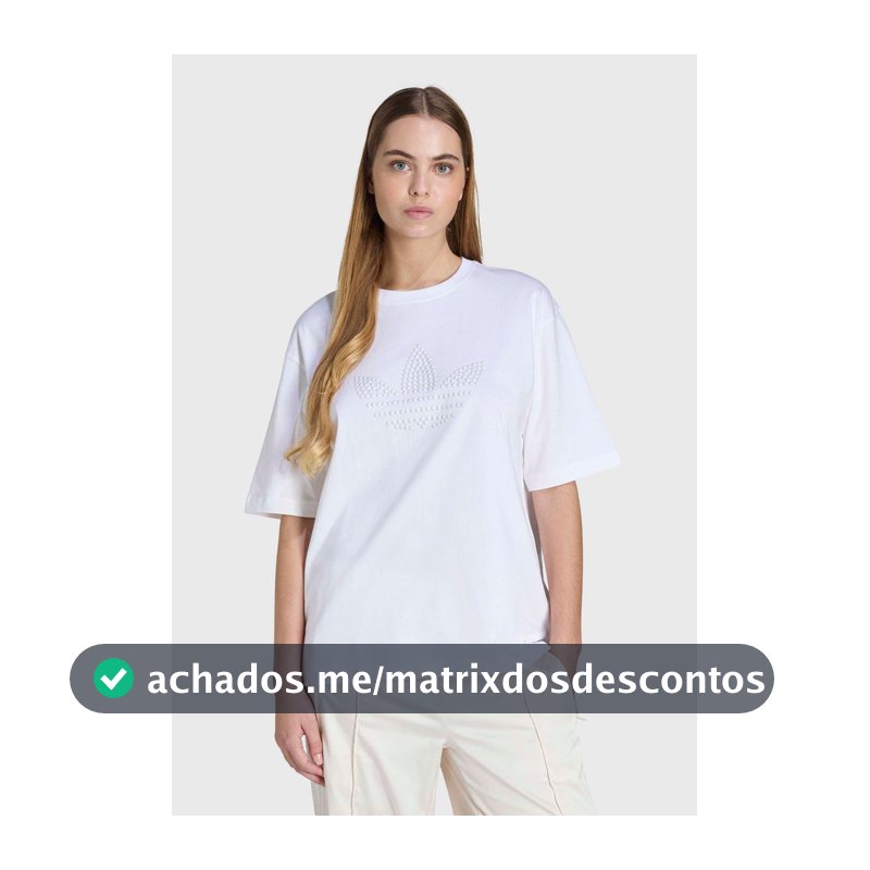 Camiseta Feminina adidas Originals Pearl Branca