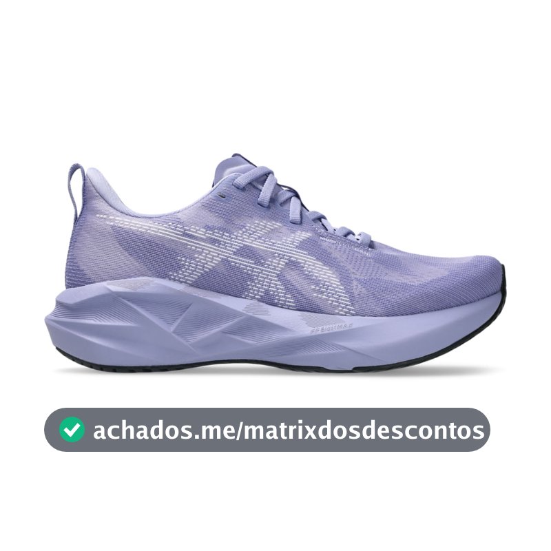 Tênis ASICS Novablast 5 - Feminino - Roxo/Roxo
