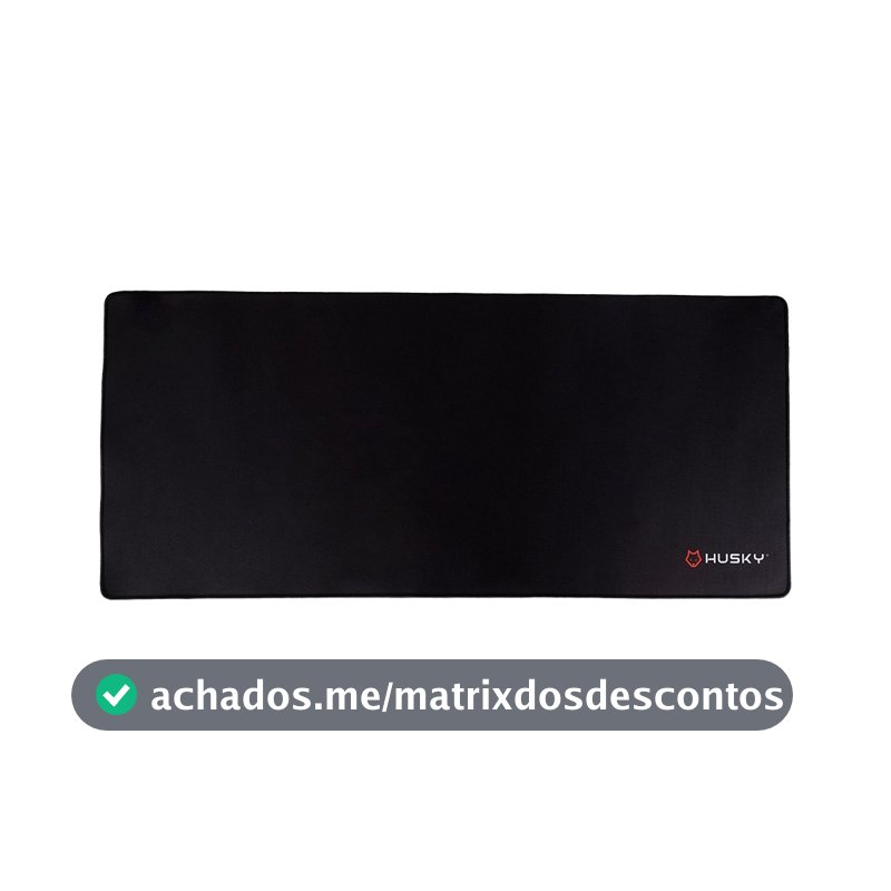 Mousepad Gamer Husky Black Frost, Control, Extra Grande, (900x400mm), Preto - HMSP003