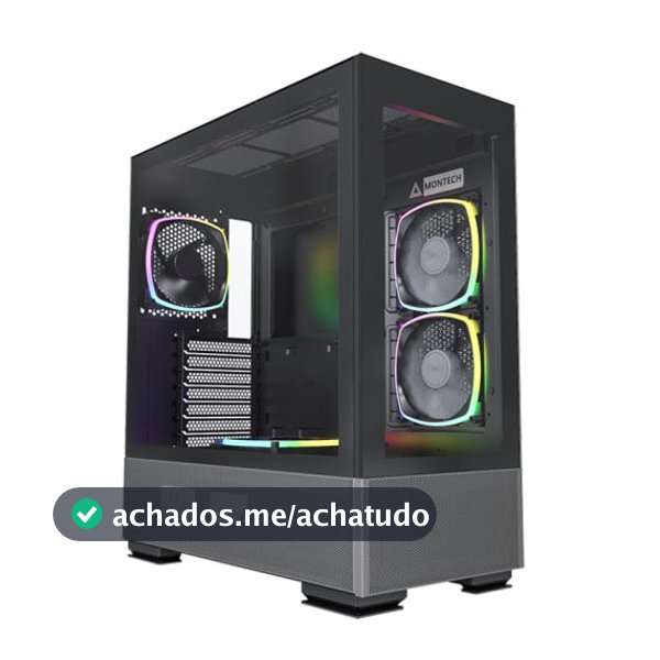 Gabinete Montech Sky Two ARGB Mid Tower ATX Black