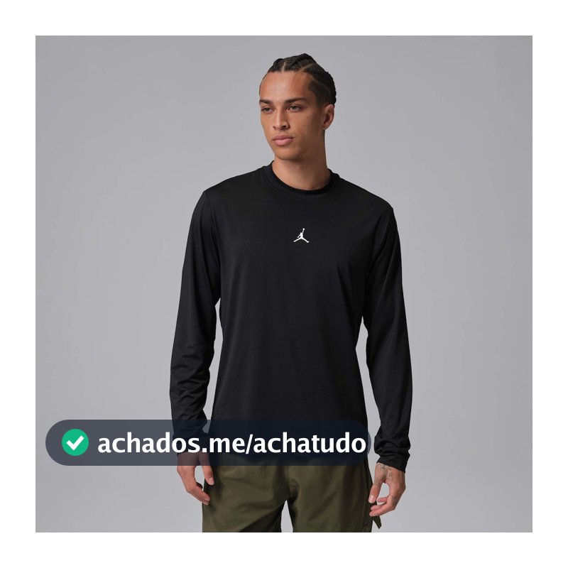 Camiseta Dri-FIT Jordan Manga Longa Sport Masculina