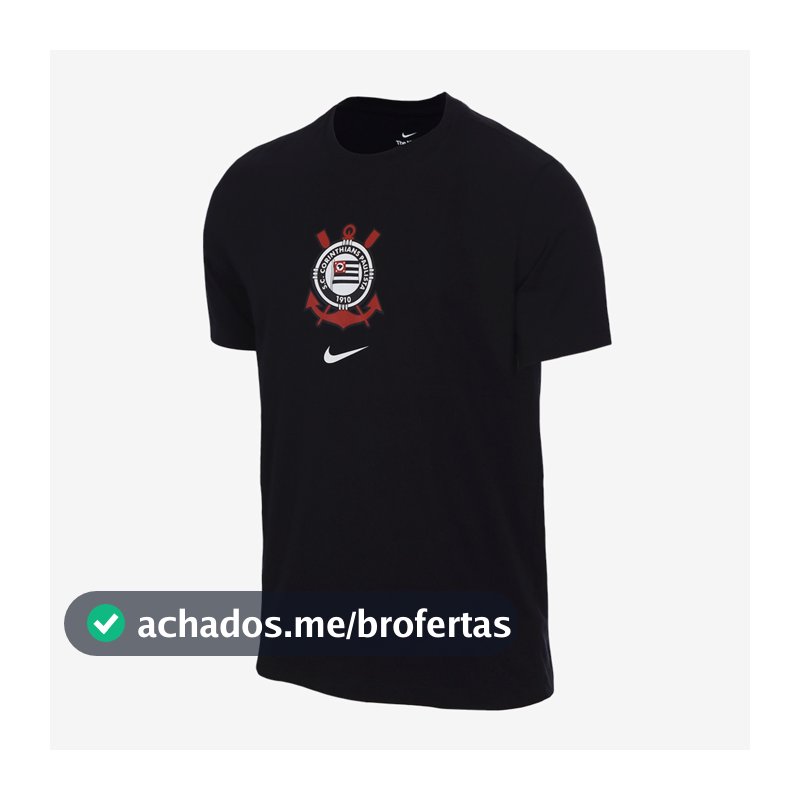 Camiseta Corinthians Nike Crest Masculina em Promoção
