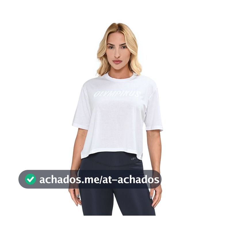 Camiseta Olympikus Box Feminina - Gráfico Contrastante