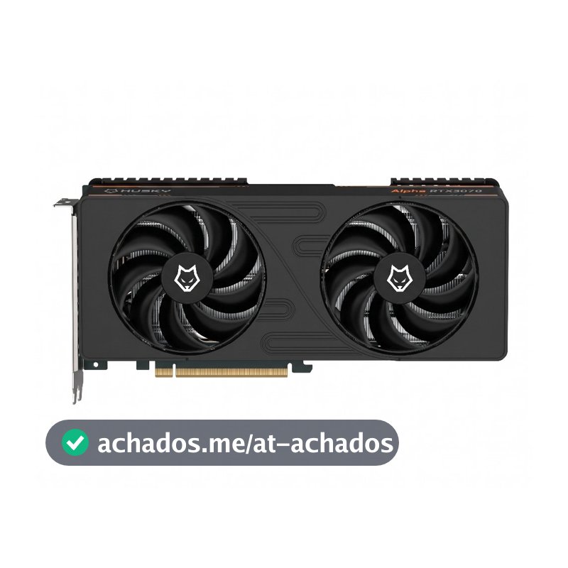 Placa de Vídeo Husky Alpha RTX 3070, NVIDIA, 8GB, GDDR6, 256-Bit, Dual Fan, HDMI, 3x DisplayPort - HVG3070