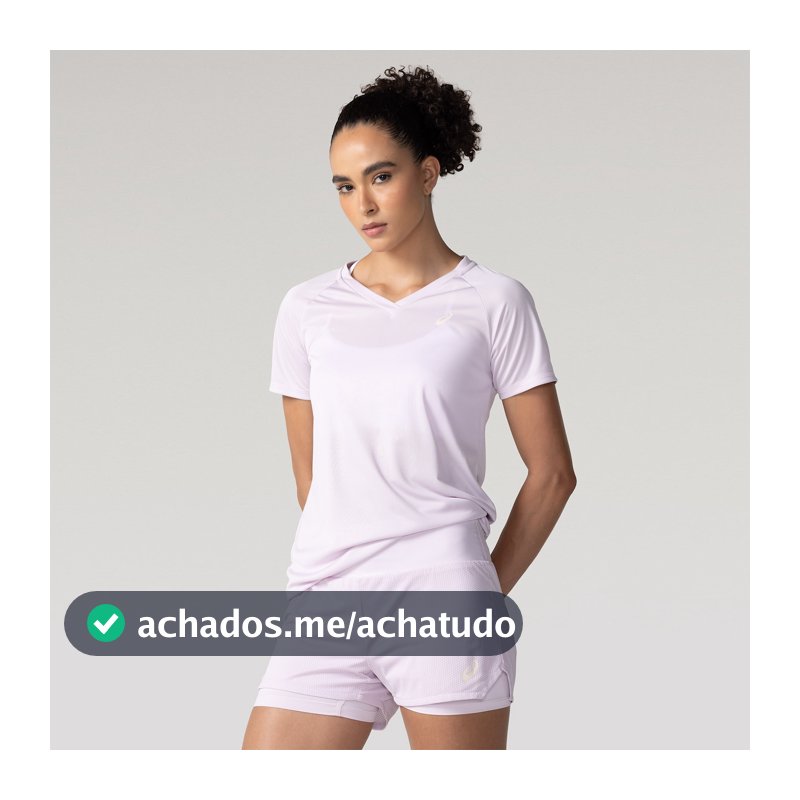 Camiseta ASICS Basic Logo Antiodor Feminina em Promoção