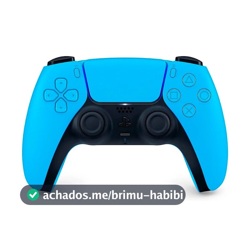 Controle Sem Fio Sony DualSense, PlayStation 5, Bluetooth, Starlight Blue - CFI-ZCT2W
