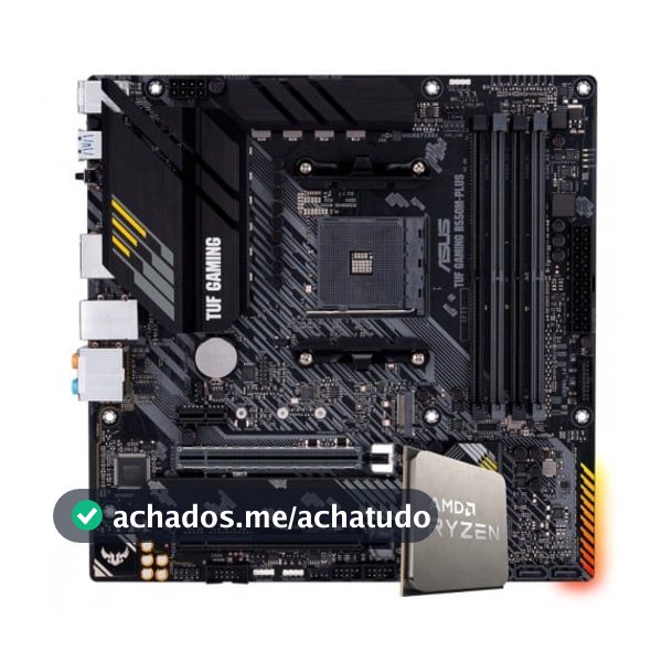 Kit Upgrade Ryzen 7 5700X, Placa Mãe Asus TUF Gaming B550M-PLUS