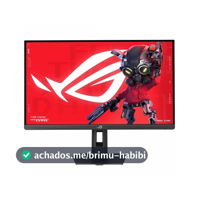 Monitor Gamer ASUS ROG Strix 27", QHD, 220Hz, 0.3ms, Fast IPS, VRR, G-Sync, FreeSync, HDR 400, Altura Ajustável - XG27ACSR