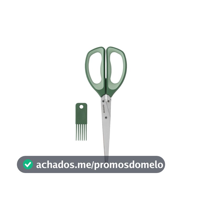 Tesoura para Ervas em Aço Inox Brabantia Verde