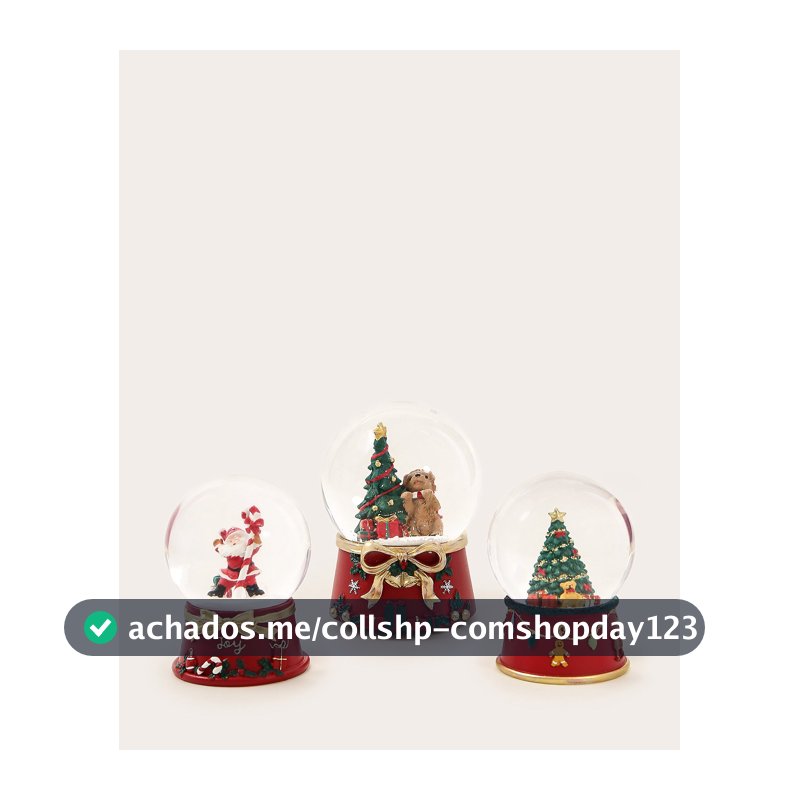 Globo decorativo Árvore de Natal 11cm - Multicor