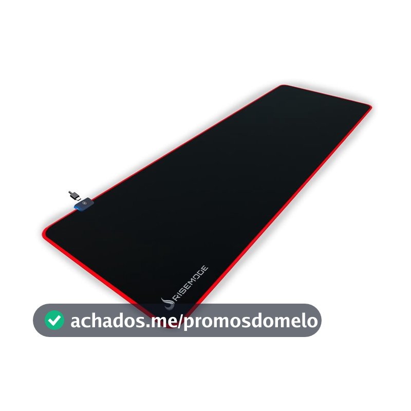 Mousepad Gamer Rise Mode RGB, Estendido (900x300mm), Preto - RM-MP-07-RGB