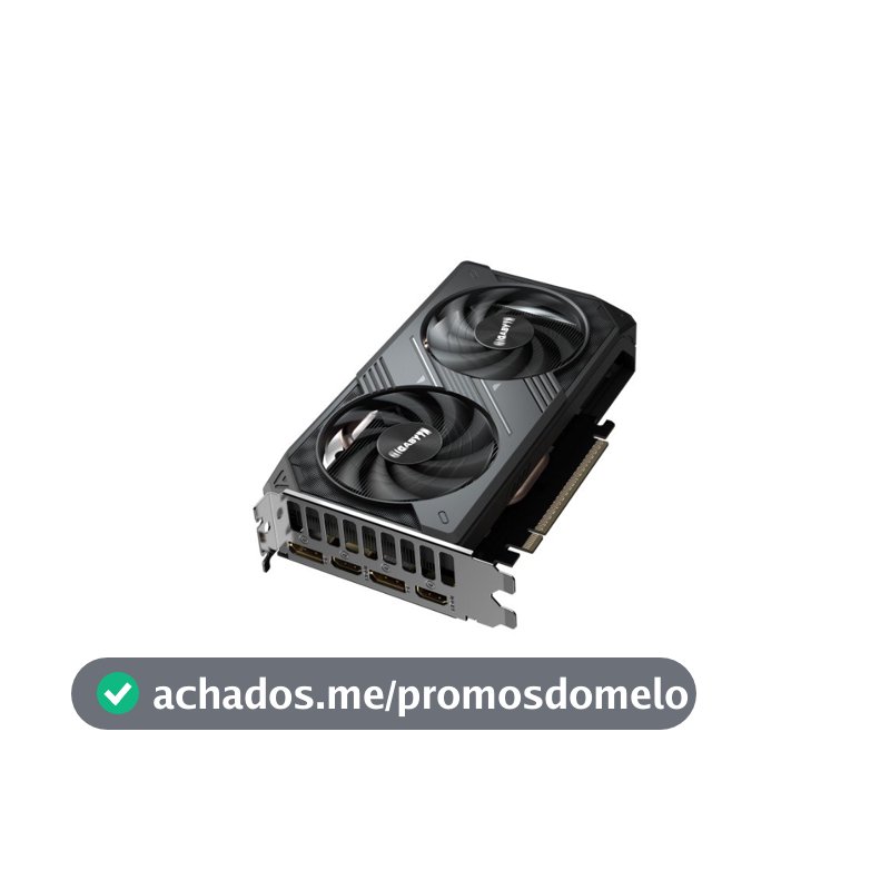 Placa de Vídeo Gigabyte RTX 5050 WINDFORCE 2 OC 8GB NVIDIA GeForce, 8GB GDDR6, 128bit,  DLSS, Ray Tracing - GV-N5050WF2OC-8GD
