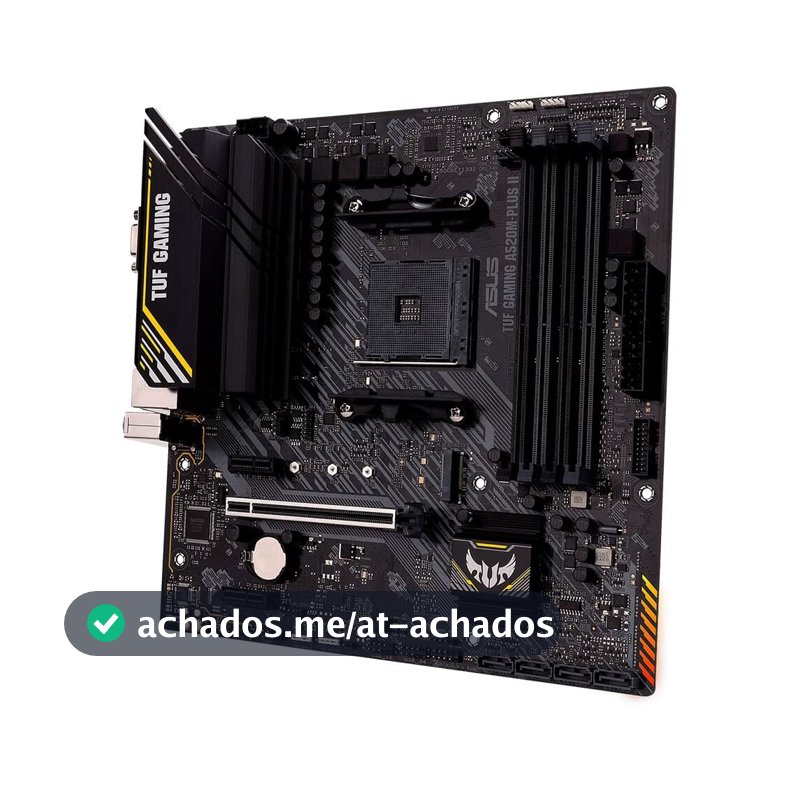 Placa-Mãe ASUS TUF GAMING A520M-PLUS II, AMD AM4, mATX, DDR4, Preto - 90MB17G0-M0EAY0
