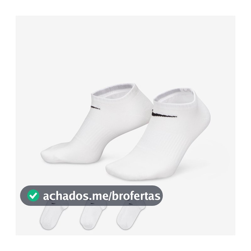 Meia Nike Performance Lightweight (3 Pares) Unissex