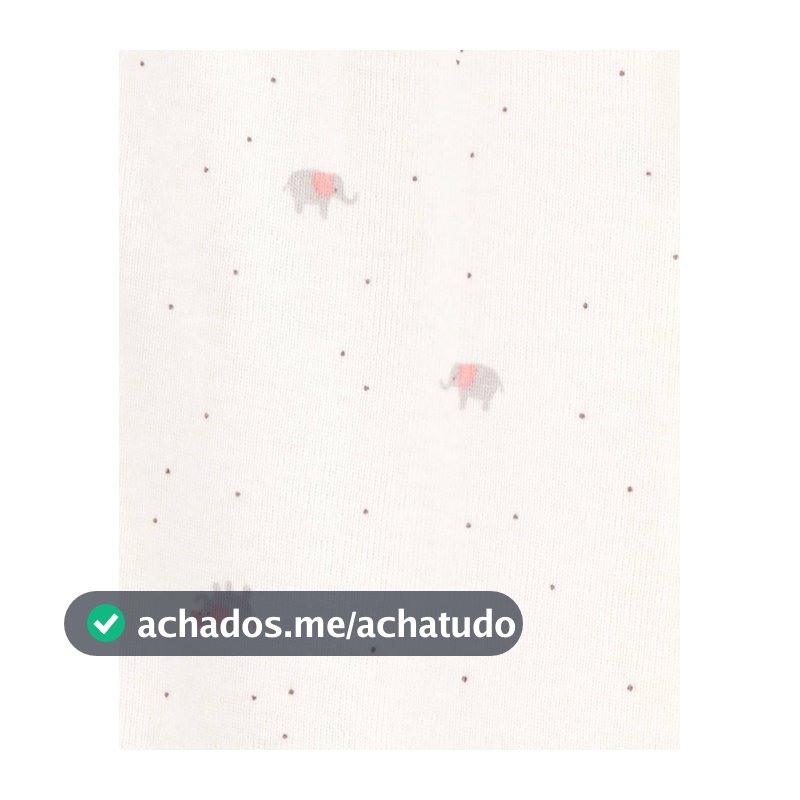 Kit macacão bebê 2 peças com pezinho elefante listras multicor