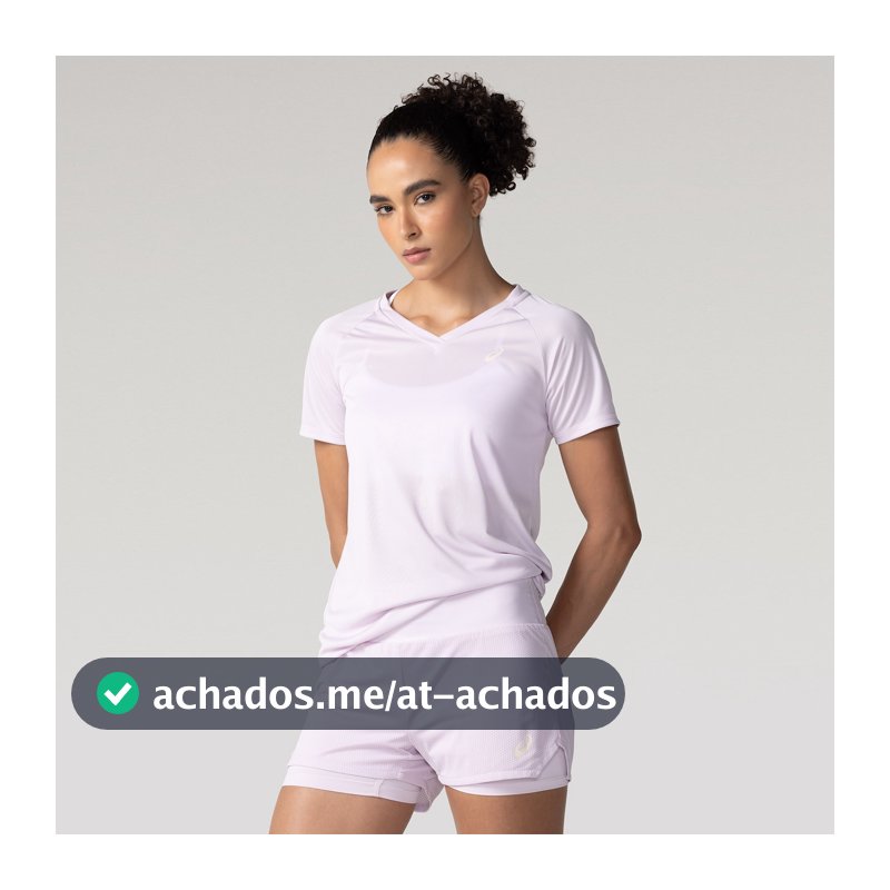 Camiseta ASICS Basic Logo Antiodor Feminina em Promoção