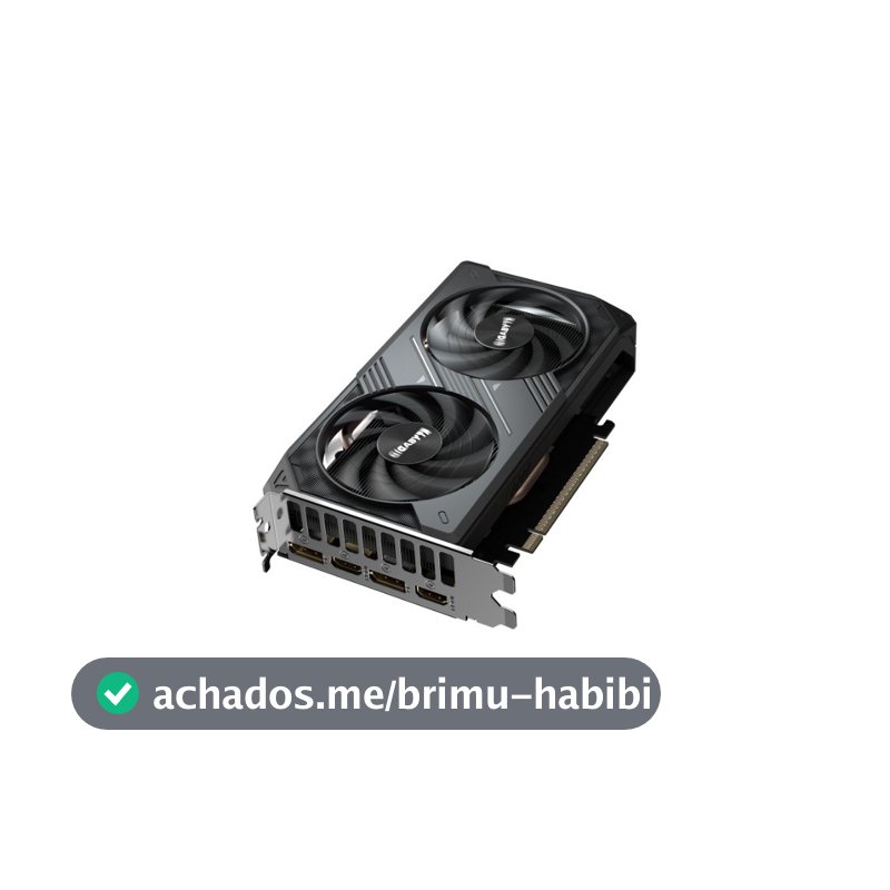 Placa de Vídeo Gigabyte RTX 5050 WINDFORCE 2 OC 8GB NVIDIA GeForce, 8GB GDDR6, 128bit,  DLSS, Ray Tracing - GV-N5050WF2OC-8GD
