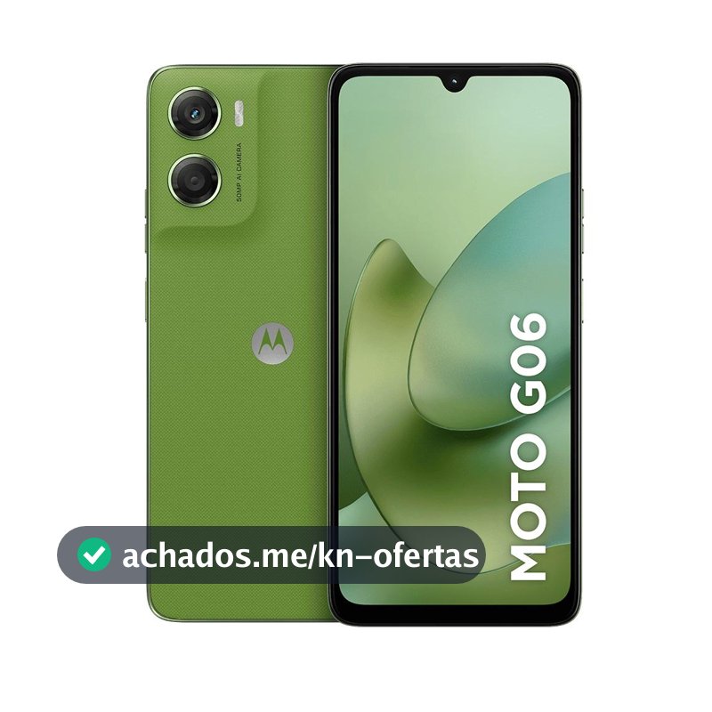 Smartphone Moto G06, 256GB, Câmera Traseira 50MP, Verde, Motorola