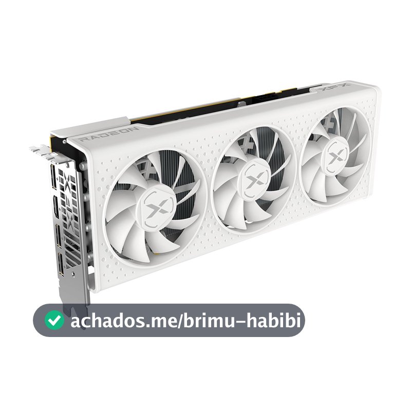 Placa de Vídeo XFX Speedster QICK308 Radeon RX 7600 White AMD Edition, 8GB, GDDR6, 128-bit - RX-76PQICKWY