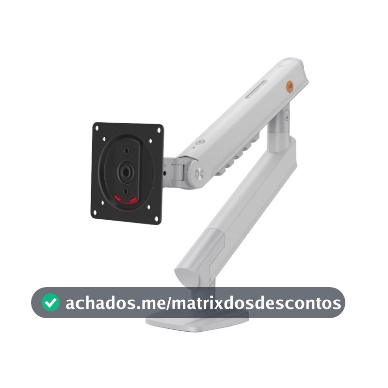 Suporte de Mesa Articulado para Monitor de 17" a 32" North Bayou, com Pistão a Gás, VESA, Branco - A5-XE NB