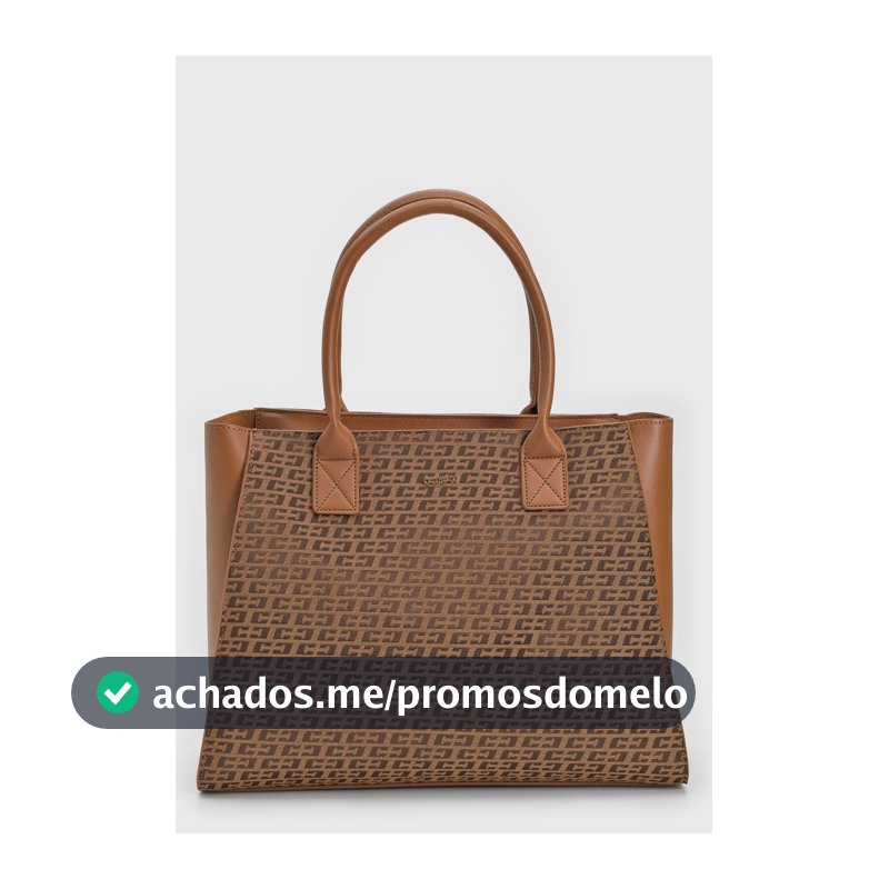 Bolsa Tiracolo Colcci Logomania Bege
