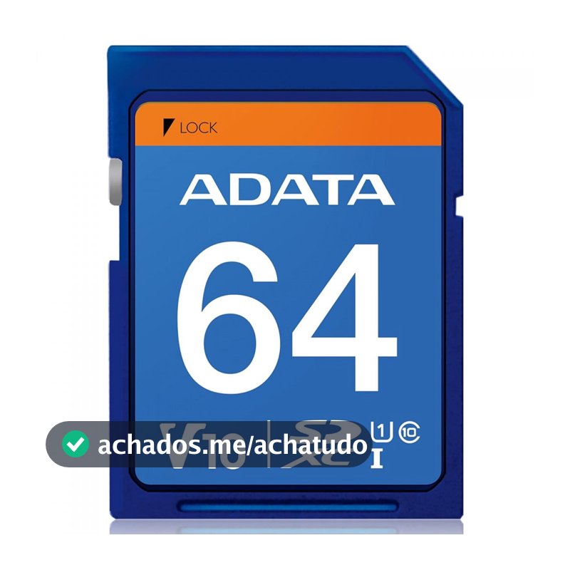 Cartão de Memória Adata Premier 64GB UHS-I Classe 10