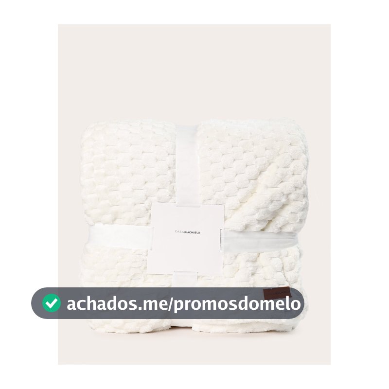 Edredom sherpa Mel - QUEEN Branco