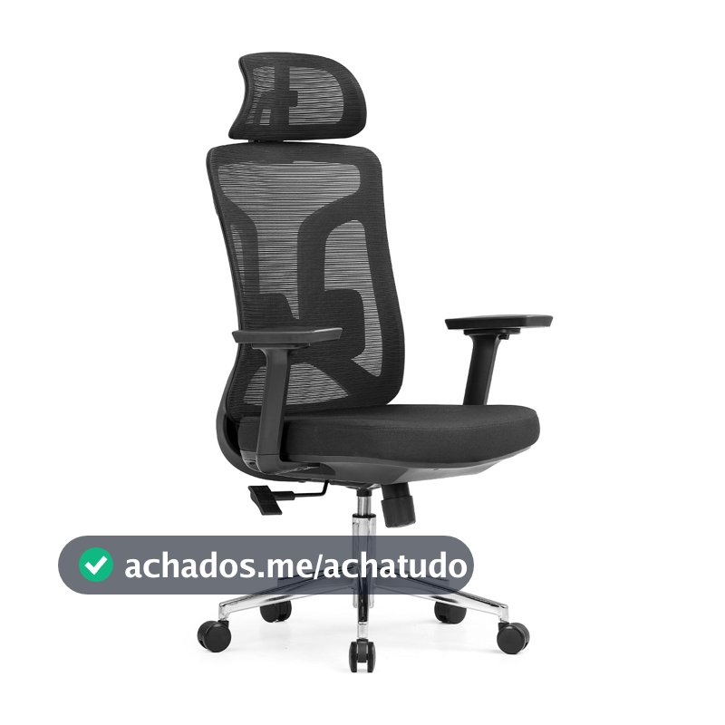 Cadeira Dr. Office Ergo Pro Preta Mesh Ajustável