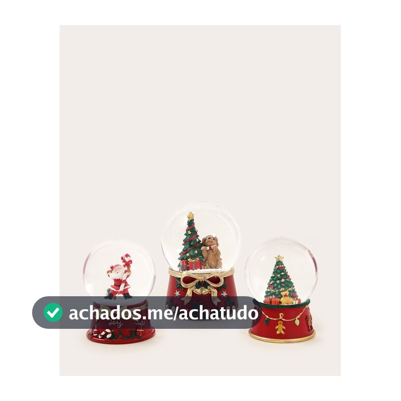 Globo decorativo Árvore de Natal 11cm - Multicor