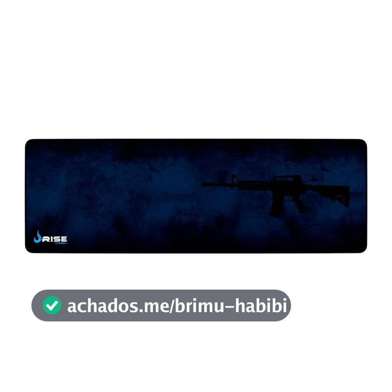 Mousepad Gamer Rise Mode Speed, M4A1, Estendido (900x300mm), Azul - RG-MP-06-M4A