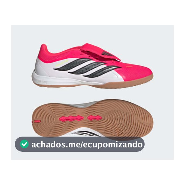 Chuteira Futsal Língua Dobrável PREDATOR LEAGUE - Vermelho adidas