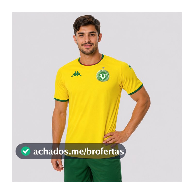 Camisa Kappa Chapecoense 2026 Goleiro Amarela