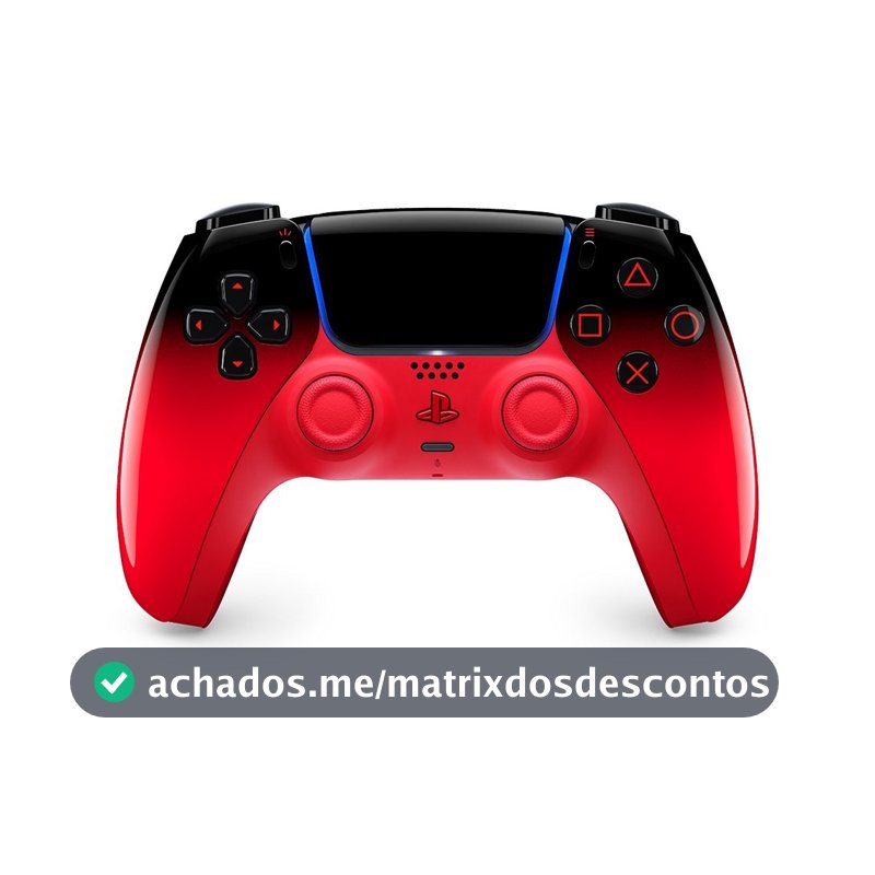 Controle Sem Fio Sony DualSense Hyperpop, PS5, Techno Red, Vermelho - 1000048518
