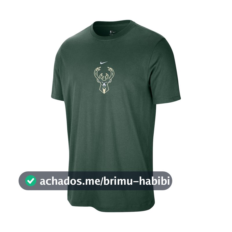 Camiseta Milwaukee Bucks Nike Masculina