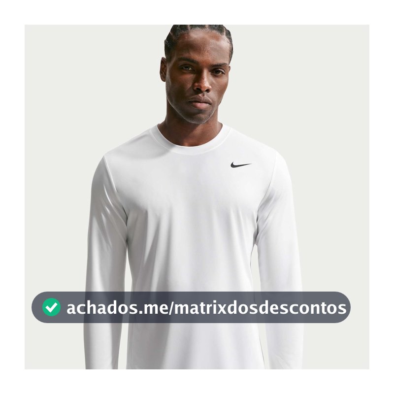 Camiseta Dri-FIT Nike Manga Longa Flex Masculina em Promoção