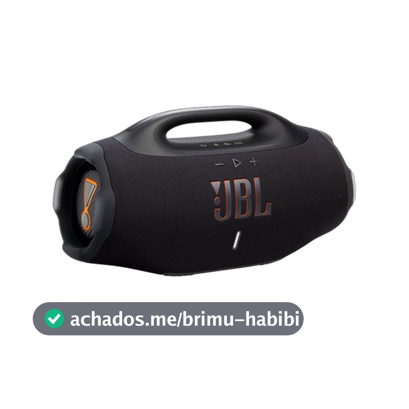 Caixa de Som Bluetooth À Prova D'água Boombox 4 JBL, Preta - JBLBOOMBOX4BLKBR