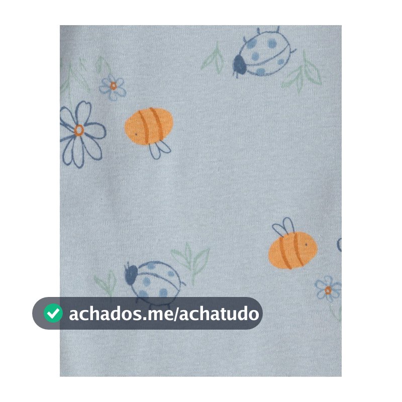 Kit body bebê 4 peças floral e poá - Multicor