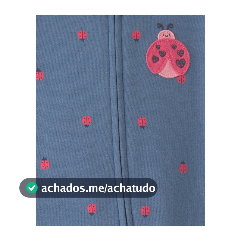 Enxoval Carter's bebê menina em algodão joaninha 4 peças - Multicor