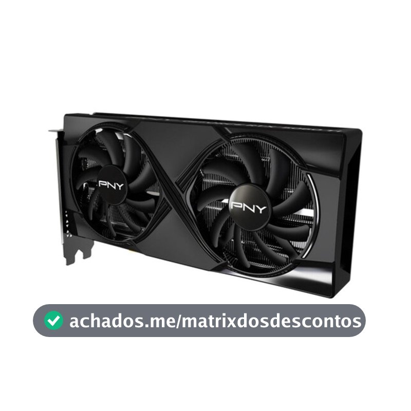 Placa de Vídeo PNY RTX 5060 Ti OC NVIDIA Geforce, 8GB GDDR7, Dual-Fan, Ray Tracing, DLSS 4 - VCG5060T8DFXPB1-O-TF