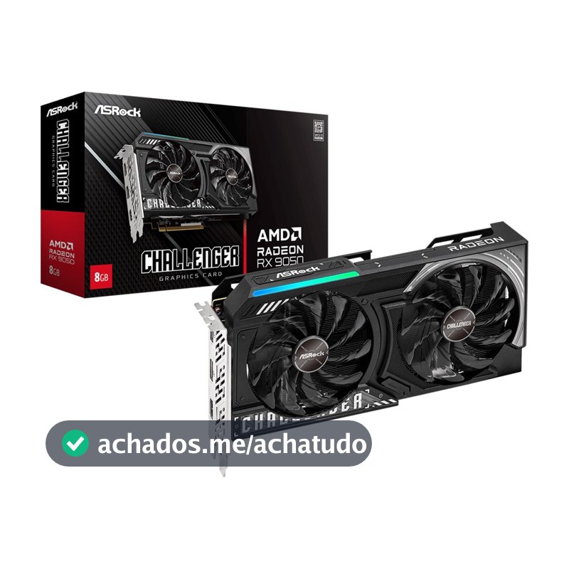 Placa de Vídeo ASRock RX 9050 Challenger 8GB GDDR6