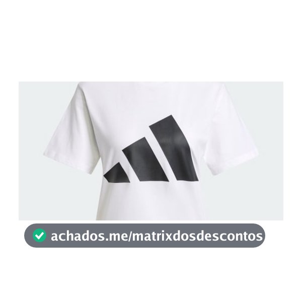 Camiseta Essentials de Algodão com Logotipo Grande - Branco adidas