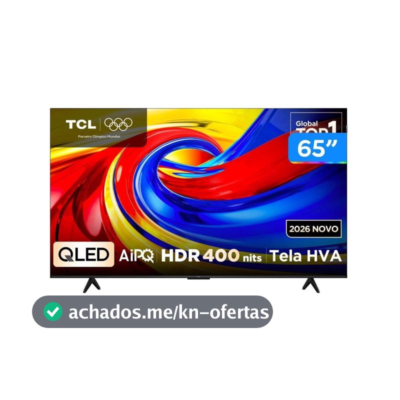 Smart TV 65" TCL 4K UHD QLED 65P7L Google TV 2026